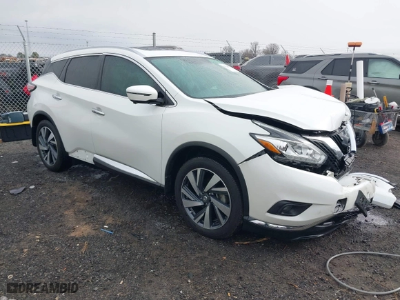 2016 Nissan Murano SV with VIN 5N1AZ2MG2GN171273, listed as a IAAI auction lot 41748919 with 558,639 mi miles. Bid and sale history available at carsss.com. Image 1.