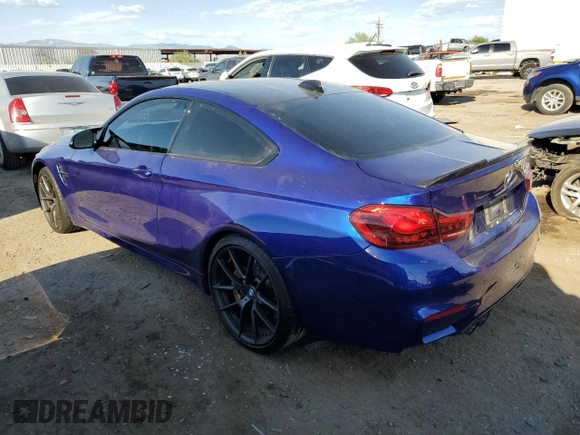 2019 BMW M4 CS with VIN WBS3S7C58KAC09387, listed as a Copart auction lot 73775254 with 27,185 mi miles and Salvage Title. Bid and sale history available at carsss.com. Image 2.