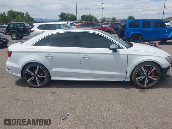 2020 Audi RS 3 with VIN WUABWGFF4LA904611, listed as a IAAI auction lot 42860543 with 36,566 mi miles and . Bid and sale history available at DreamBid. Image 14.