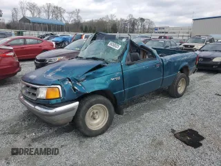 1997 Ford Ranger XLT with VIN 1FTCR10A4VUC88767, listed as a Copart auction lot 50358525 with 134,710 mi miles and Salvage Title. Bid and sale history available at carsss.com. Image 1.
