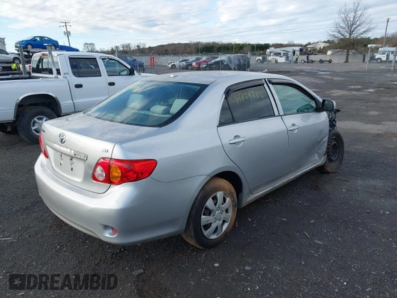 2009 Toyota Corolla with VIN 2T1BU40E09C150287, listed as a IAAI auction lot 41729482 with 103,712 mi miles. Bid and sale history available at carsss.com. Image 4.