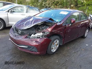 2013 Honda Civic LX with VIN 19XFB2F58DE224648, listed as a IAAI auction lot 41985106 with Not Provided miles and . Bid and sale history available at DreamBid. Image 17.