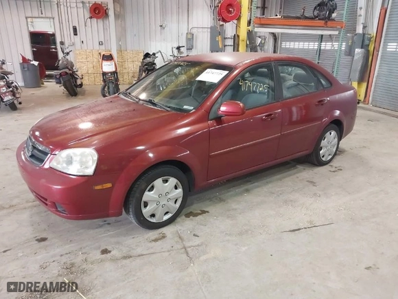 2007 Suzuki Forenza with VIN KL5JD56Z47K599789, listed as a IAAI auction lot 41747725 with 145,029 mi miles. Bid and sale history available at carsss.com. Image 2.