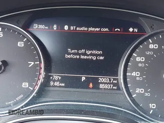 2016 Audi A7 3.0 Premium Plus with VIN WAUWGAFC4GN017486, listed as a IAAI auction lot 40057097 with 85,937 mi miles. Bid and sale history available at carsss.com. Image 7.