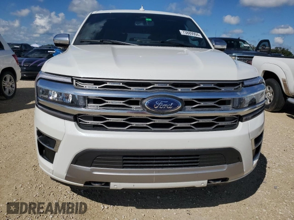 2023 Ford Expedition Max Platinum with VIN 1FMJK1M81PEA62357, listed as a Copart auction lot 73889994 with Not provided miles and Non repairable. Bid and sale history available at DreamBid. Image 5.