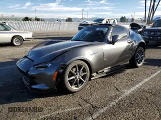 2018 Mazda MX-5 Miata RF Grand Touring with VIN JM1NDAM7XJ0203115, listed as a Copart auction lot 77463864 with 31,043 mi miles and Salvage Title. Bid and sale history available at carsss.com. Image 1.