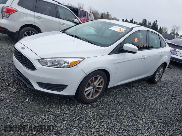 2018 Ford Focus SE with VIN 1FADP3F28JL288105, listed as a IAAI auction lot 41884469 with 1 mi miles. Bid and sale history available at carsss.com. Image 17.