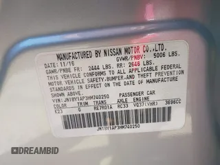 2017 Infiniti Q70 3.7 with VIN JN1BY1AP3HM740250, listed as a IAAI auction lot 41858552 with 173,907 mi miles and . Bid and sale history available at DreamBid. Image 9.