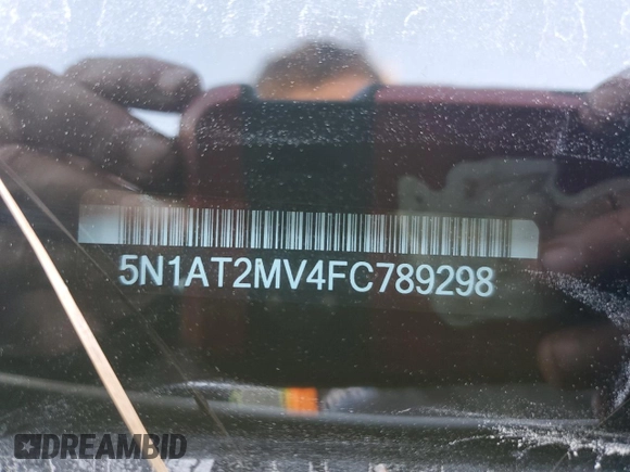 2015 Nissan Rogue SL with VIN 5N1AT2MV4FC789298, listed as a Copart auction lot 45362595 with 100,675 mi miles and Salvage Title. Bid and sale history available at carsss.com. Image 13.