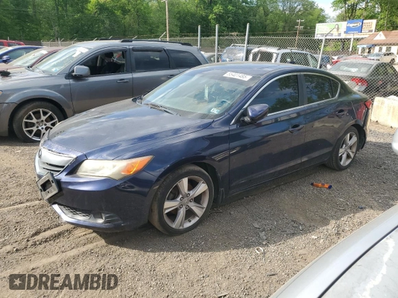 2013 Acura ILX Premium Pkg with VIN 19VDE1F55DE010749, listed as a Copart auction lot 55401485 with 162,966 mi miles and Salvage Title. Bid and sale history available at carsss.com. Image 1.
