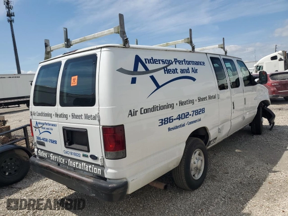 2011 Ford Econoline Cargo Commercial с VIN 1FTSS3EL5BDA21431, выставлен на аукционе Copart как лот 58396004 с пробегом 194 387 миль миль и На запчасти • Non repairable. История ставок и продаж доступна на DreamBid. Изображение 3.