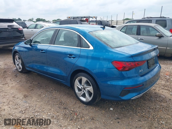 2023 Audi A3 Premium with VIN WAUAUDGY4PA101569, listed as a IAAI auction lot 42217506 with 53,675 mi miles and . Bid and sale history available at DreamBid. Image 3.