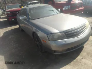 2003 Infiniti M45 with VIN JNKAY41E23M004898, listed as a IAAI auction lot 41510094 with 216,918 mi miles. Bid and sale history available at carsss.com. Image 1.