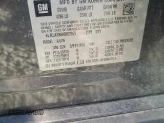 2017 Buick Encore Preferred with VIN KL4CJASB8HB092953, listed as a Copart auction lot 52859785 with 101,119 mi miles and Salvage title. Bid and sale history available at DreamBid. Image 13.