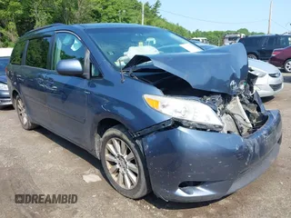 2013 Toyota Sienna LE with VIN 5TDJK3DC6DS070951, listed as a IAAI auction lot 42468510 with 235,537 mi miles and . Bid and sale history available at DreamBid. Image 1.