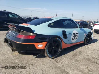 2001 Porsche 911 Carrera S with VIN WP0AB29911S686177, listed as a Copart auction lot 43823435 with 94,711 mi miles and Salvage Title. Bid and sale history available at carsss.com. Image 3.