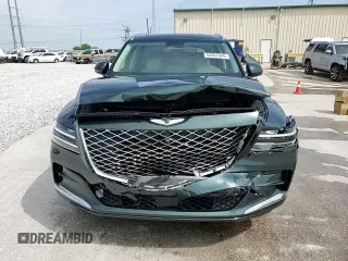 2022 Genesis GV80 with VIN KMUHB4SB8NU093544, listed as a Copart auction lot 52967045 with 14,602 mi miles and Salvage Title. Bid and sale history available at DreamBid. Image 14.