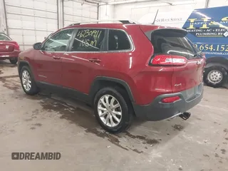 2016 Jeep Cherokee Limited with VIN 1C4PJMDB0GW337600, listed as a IAAI auction lot 42301911 with 163,441 mi miles and . Bid and sale history available at DreamBid. Image 3.