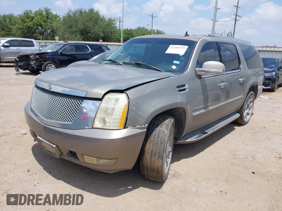 2007 Cadillac Escalade ESV with VIN 1GYFK66877R354599, listed as a IAAI auction lot 42286079 with 198,438 mi miles and . Bid and sale history available at DreamBid. Image 2.