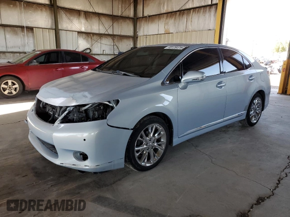 2010 Lexus HS 250h with VIN JTHBB1BA4A2033814, listed as a Copart auction lot 48126475 with 204,748 mi miles and Salvage Title. Bid and sale history available at DreamBid. Image 1.