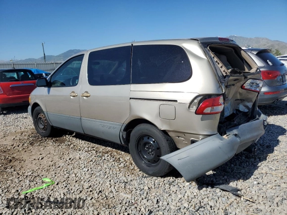 2001 Toyota Sienna CE with VIN 4T3ZF19C61U356216, listed as a Copart auction lot 57898384 with 0 mi miles and Salvage Title. Bid and sale history available at carsss.com. Image 2.