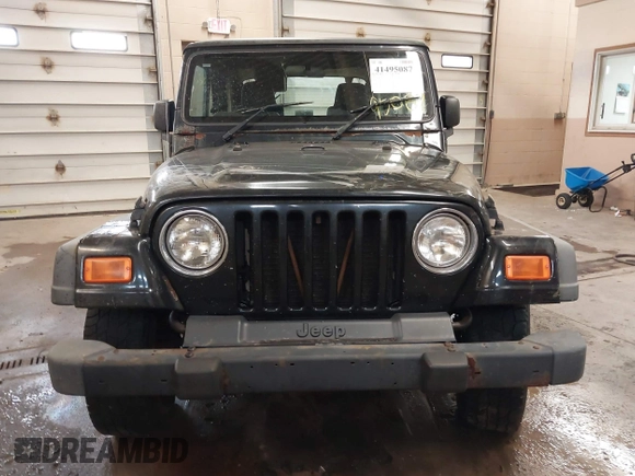 2003 Jeep Wrangler Sport Right Hand Drive with VIN 1J4F449S63P359031, listed as a IAAI auction lot 41495087 with 126,678 mi miles. Bid and sale history available at carsss.com. Image 12.