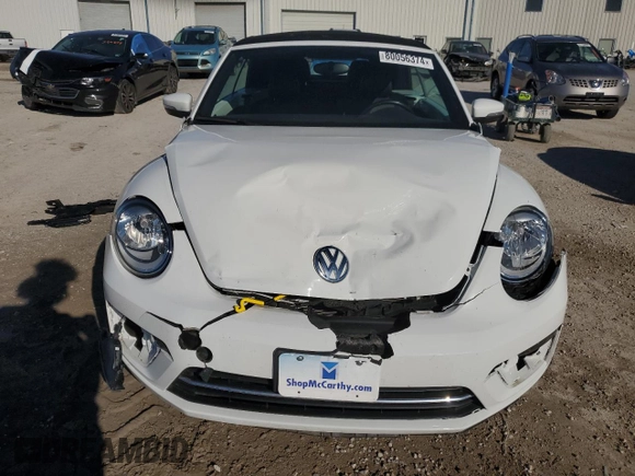 2018 Volkswagen Beetle S with VIN 3VW5DAAT7JM505022, listed as a Copart auction lot 80056374 with 45,473 mi miles and Salvage Title. Bid and sale history available at DreamBid. Image 5.