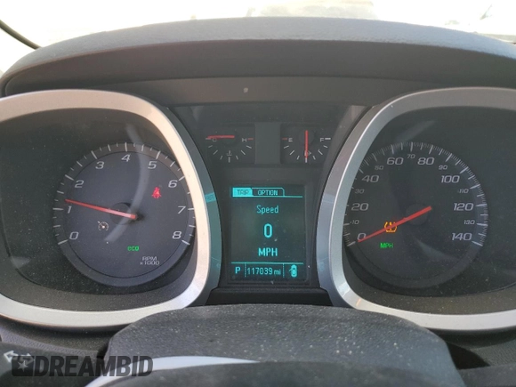 2017 Chevrolet Equinox LT with VIN 2GNALCEK8H1516038, listed as a Copart auction lot 50855435 with 117,039 mi miles and Salvage Title. Bid and sale history available at carsss.com. Image 9.