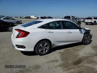 2020 Honda Civic LX z VIN 2HGFC2F6XLH578357, wystawiony jako Copart lot #53574395 z przebiegiem 31 041 mil mil oraz Szkoda całkowita • Salvage title. Historia ofert i sprzedaży dostępna na DreamBid. Obrazek 3.
