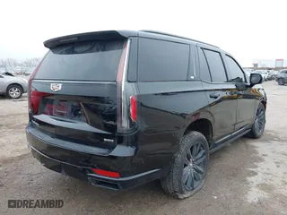 2024 Cadillac Escalade Sport with VIN 1GYS4FKL7RR140704, listed as a IAAI auction lot 41506782 with 16,646 mi miles. Bid and sale history available at carsss.com. Image 4.