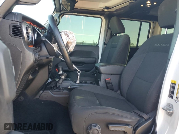 2020 Jeep Wrangler Unlimited Sahara Altitude with VIN 1C4HJXEG4LW314038, listed as a Copart auction lot 73728374 with 50,828 mi miles and Salvage title. Bid and sale history available at DreamBid. Image 7.