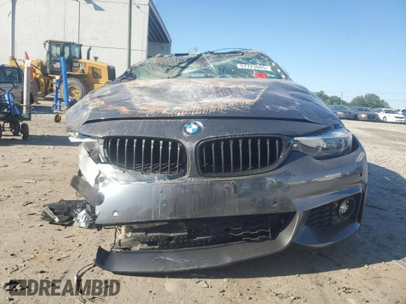 2019 BMW 4 Series 430i xDrive z VIN WBA4J3C59KBL05590, wystawiony jako Copart lot #57723065 z przebiegiem Nie podano mil oraz Szkoda całkowita • Salvage title. Historia ofert i sprzedaży dostępna na DreamBid. Obrazek 5.