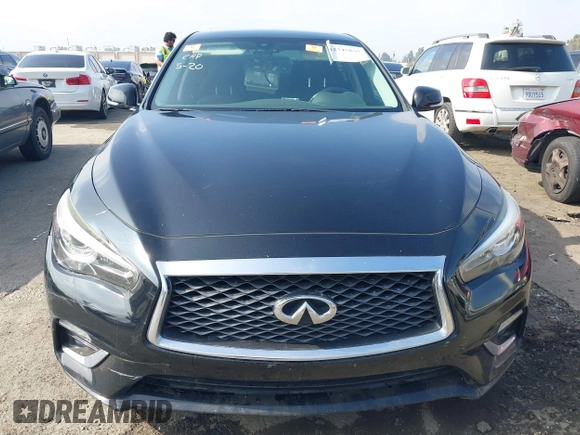 2018 Infiniti Q50 Luxe with VIN JN1EV7AP9JM358741, listed as a IAAI auction lot 42345835 with 101,544 mi miles and . Bid and sale history available at DreamBid. Image 6.