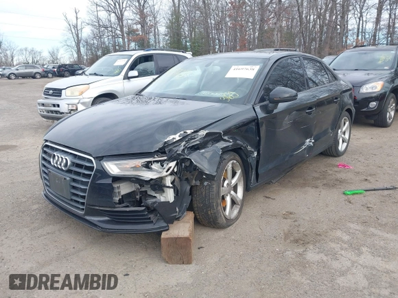 2015 Audi A3 1.8T Premium with VIN WAUACGFF5F1009468, listed as a IAAI auction lot 41697638 with 1 mi miles. Bid and sale history available at carsss.com. Image 18.