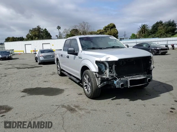 2019 Ford F-150 XL with VIN 1FTEW1CP3KKE38442, listed as a Copart auction lot 50434425 with 83,099 mi miles and Salvage title. Bid and sale history available at DreamBid. Image 10.