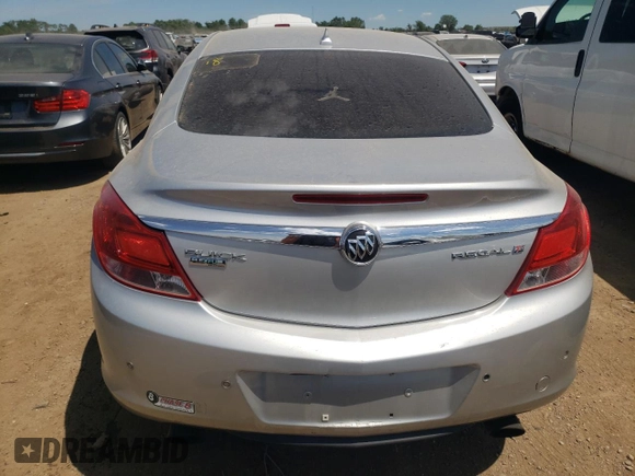 2011 Buick Regal CXL Turbo TO1 with VIN W04GV5EV5B1076340, listed as a Copart auction lot 66847104 with 148,503 mi miles and Salvage Title. Bid and sale history available at carsss.com. Image 6.