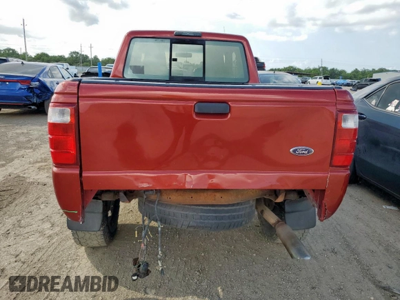 2004 Ford Ranger XL Fleet with VIN 1FTZR15E64PB54569, listed as a Copart auction lot 59601425 with 263,413 mi miles and Salvage title. Bid and sale history available at DreamBid. Image 6.