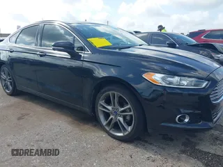2014 Ford Fusion Titanium with VIN 3FA6P0K93ER305801, listed as a IAAI auction lot 42513902 with 83,199 mi miles and . Bid and sale history available at DreamBid. Image 1.