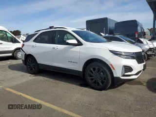 2023 Chevrolet Equinox RS with VIN 3GNAXMEGXPS157493, listed as a Copart auction lot 44972835 with 22,223 mi miles and Salvage Title. Bid and sale history available at carsss.com. Image 4.