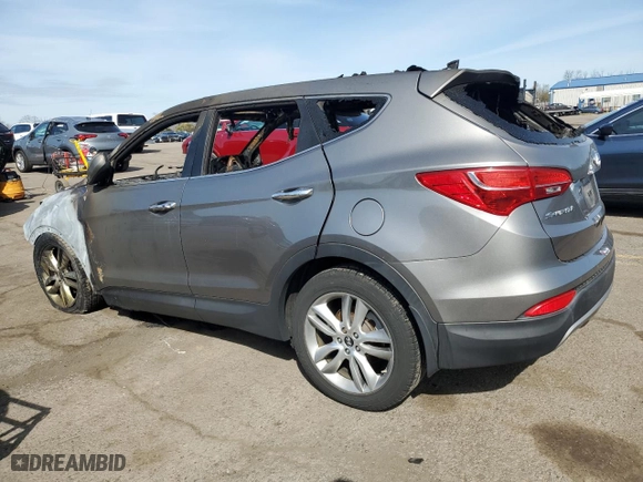 2013 Hyundai Santa Fe 2.0T Sport with VIN 5XYZWDLA8DG033507, listed as a Copart auction lot 51593645 with 0 mi miles and Salvage Title. Bid and sale history available at carsss.com. Image 2.