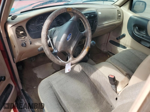 2001 Ford Ranger XL with VIN 1FTYR10D91PB17277, listed as a Copart auction lot 45646215 with 319,699 mi miles and Salvage Title. Bid and sale history available at carsss.com. Image 8.