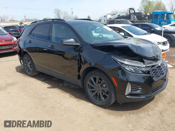 2023 Chevrolet Equinox RS z VIN 3GNAXMEG5PL107594, wystawiony jako IAAI lot #42093279 z przebiegiem 59 663 mil mil oraz . Historia ofert i sprzedaży dostępna na DreamBid. Obrazek 1.