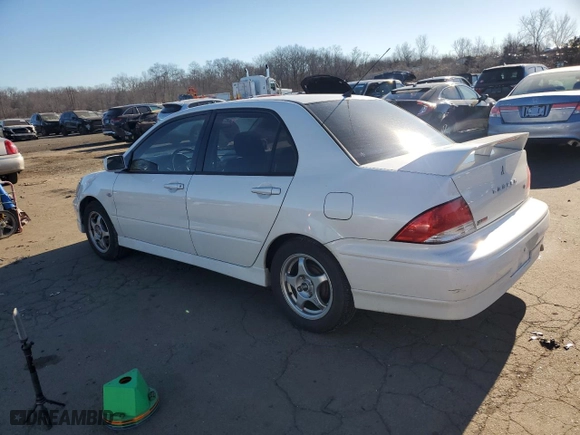 2003 Mitsubishi Lancer OZ-Rally with VIN JA3AJ86E93U014171, listed as a Copart auction lot 87536265 with 78,977 mi miles and Salvage Title. Bid and sale history available at carsss.com. Image 2.