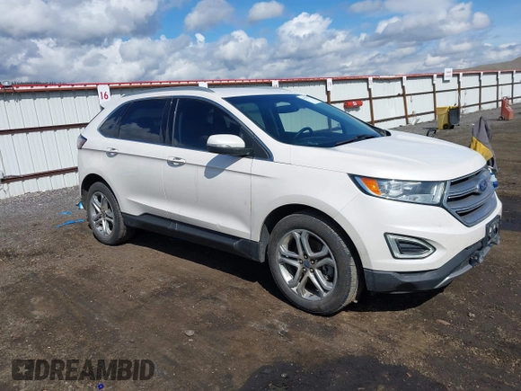 2016 Ford Edge Titanium with VIN 2FMPK4K92GBB59330, listed as a IAAI auction lot 41954797 with 143,092 mi miles. Bid and sale history available at carsss.com. Image 1.