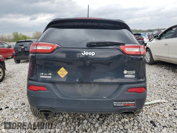 2018 Jeep Cherokee Latitude Plus with VIN 1C4PJMLX6JD618977, listed as a Copart auction lot 55198855 with 186,373 mi miles and Clean Title. Bid and sale history available at DreamBid. Image 6.