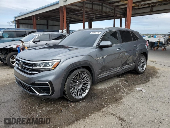 2020 Volkswagen Atlas SEL R-Line with VIN 1V2RE2CA6LC218759, listed as a Copart auction lot 88995435 with 61,609 mi miles and Salvage title. Bid and sale history available at DreamBid. Image 1.