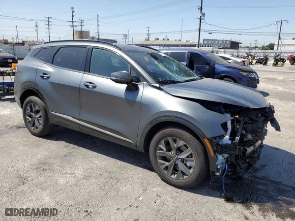 2024 Kia Sportage Hybrid SX-Prestige with VIN KNDPXCDG3R7122827, listed as a Copart auction lot 66745234 with 4,603 mi miles and Salvage Title. Bid and sale history available at carsss.com. Image 4.