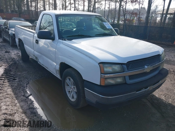 2004 Chevrolet Silverado 1500 Work Truck with VIN 1GCEC14X14Z201305, listed as a IAAI auction lot 41619446 with 166,615 mi miles. Bid and sale history available at carsss.com. Image 1.
