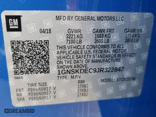 2018 Chevrolet Tahoe Commercial with VIN 1GNSKDEC9JR322847, listed as a Copart auction lot 47268995 with 96,496 mi miles and Clean Title. Bid and sale history available at carsss.com. Image 13.