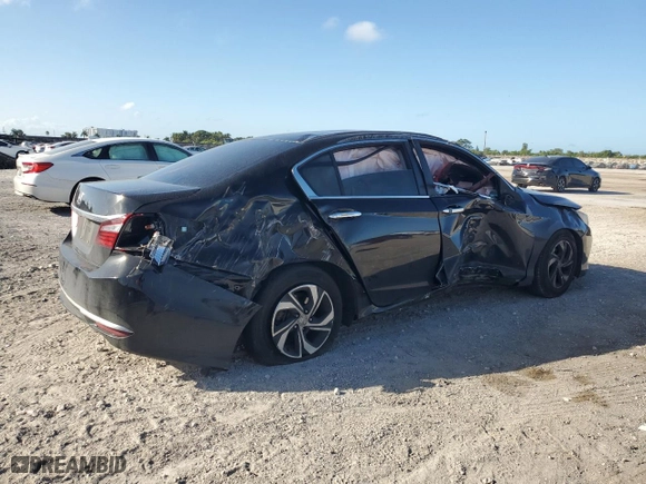 2017 Honda Accord Sedan LX with VIN 1HGCR2F3XHA230099, listed as a Copart auction lot 45278435 with 156,405 mi miles and Salvage Title. Bid and sale history available at carsss.com. Image 3.